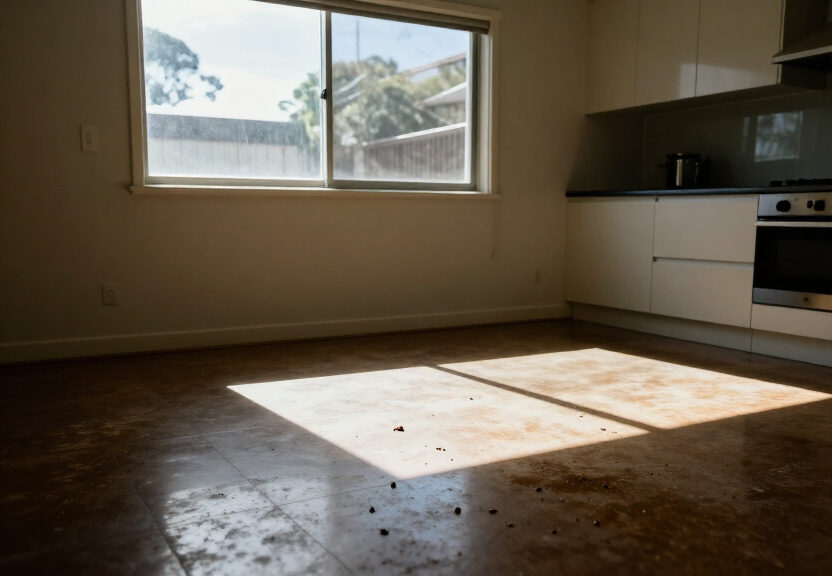 Rodent droppings and damage in a Huntingwood warehouse before treatment